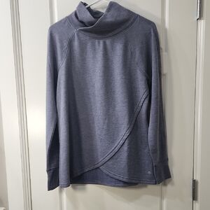 Apana Women's Cowl Neck Sweater - Stone Blue  Small